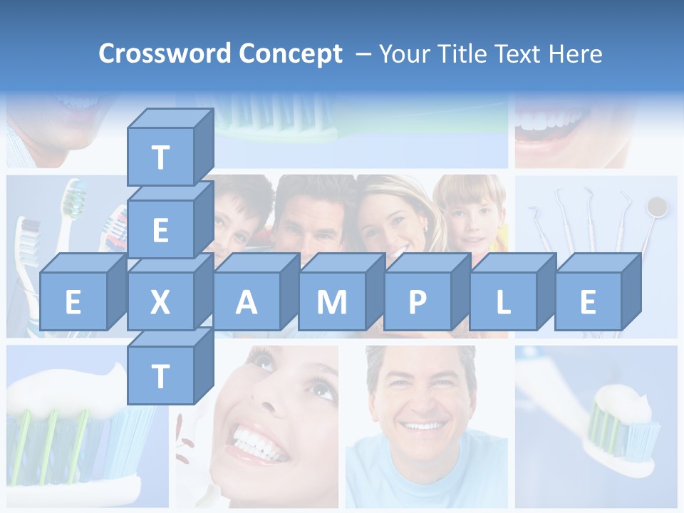 S Smile Woman PowerPoint Template