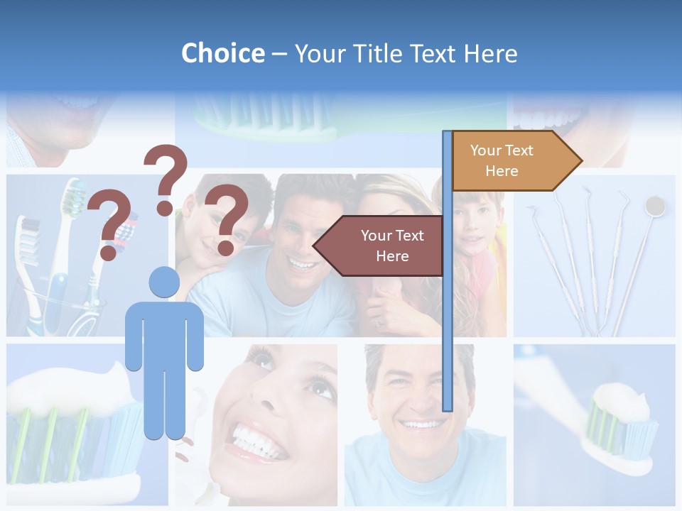 S Smile Woman PowerPoint Template