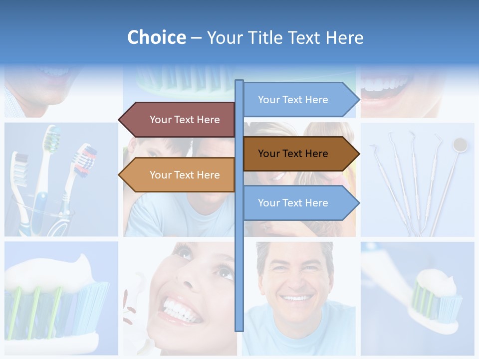 S Smile Woman PowerPoint Template