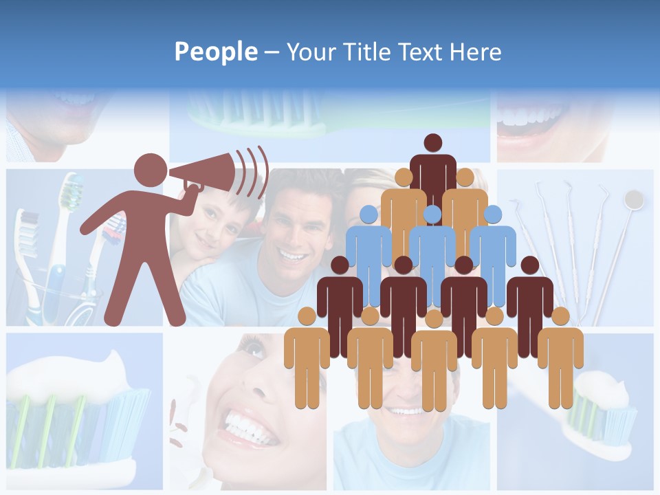 S Smile Woman PowerPoint Template