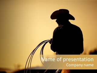 West Cowboy Western PowerPoint Template