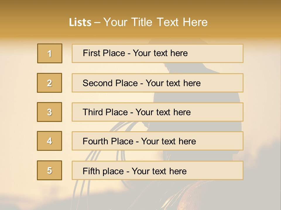 West Cowboy Western PowerPoint Template