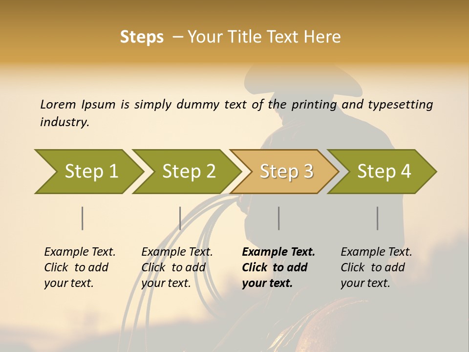 West Cowboy Western PowerPoint Template
