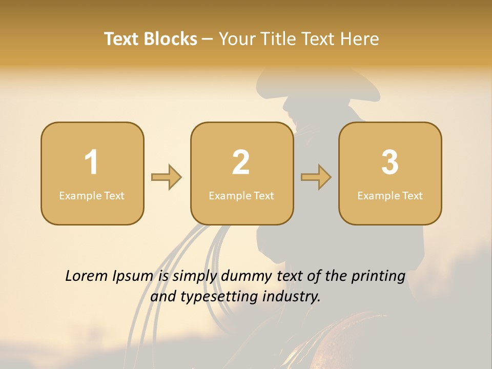 West Cowboy Western PowerPoint Template