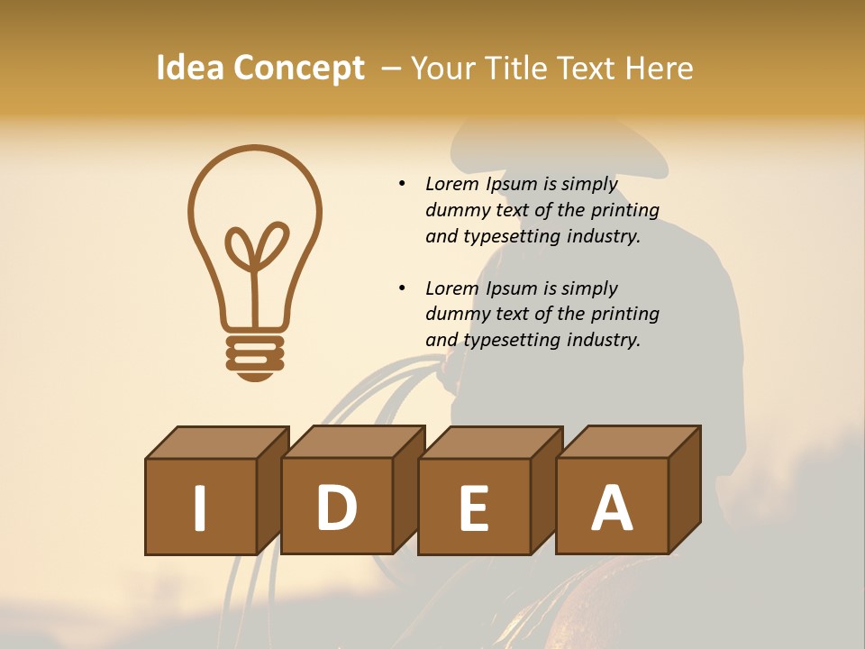 West Cowboy Western PowerPoint Template