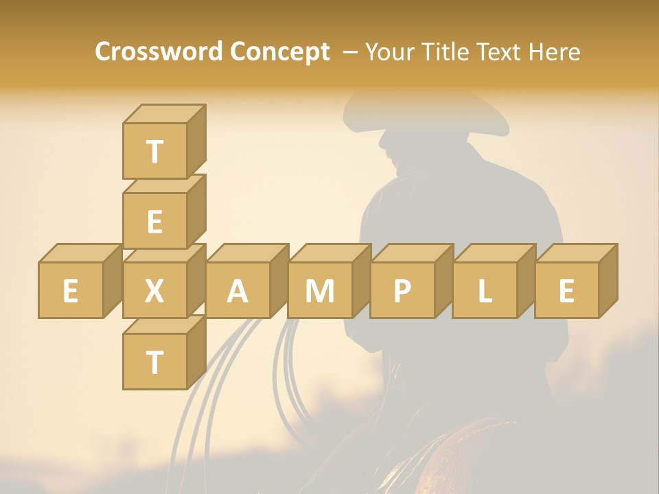 West Cowboy Western PowerPoint Template