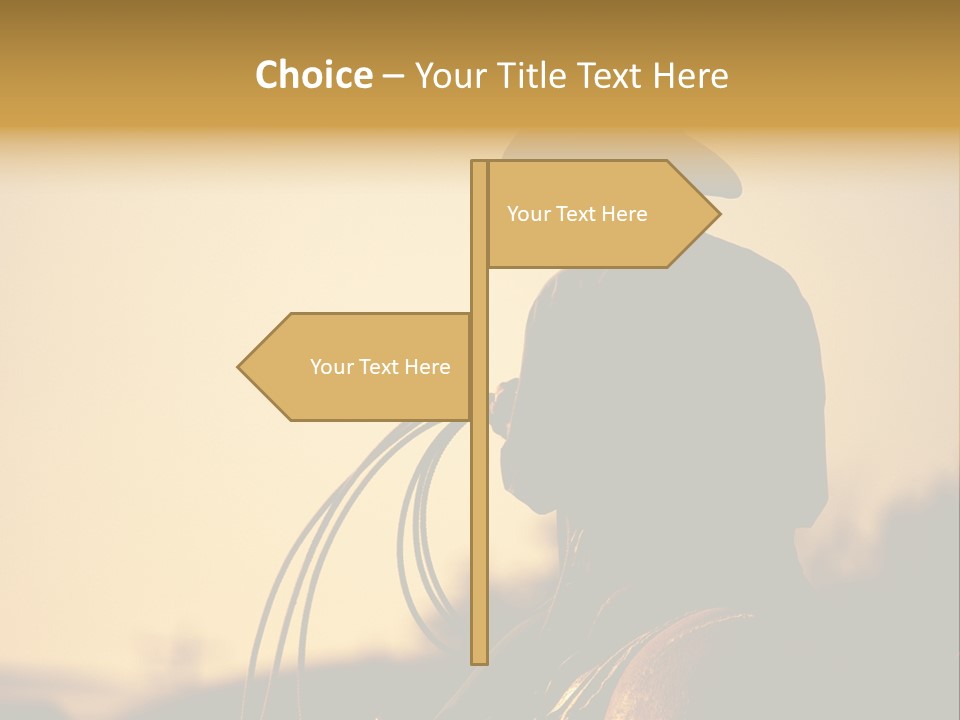 West Cowboy Western PowerPoint Template