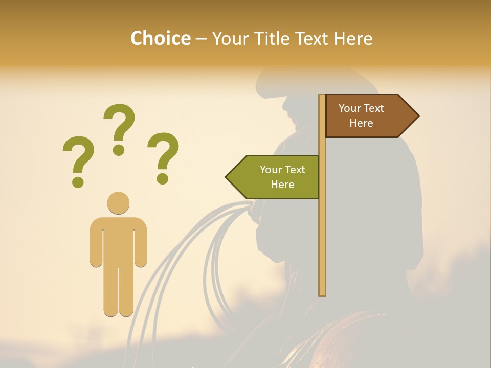 West Cowboy Western PowerPoint Template