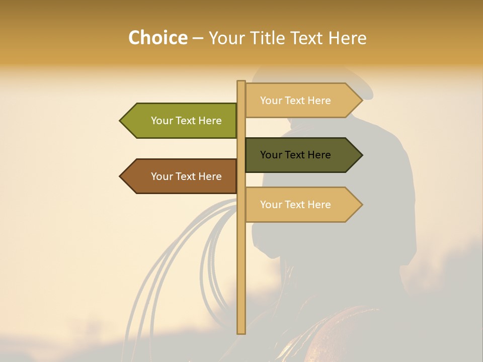 West Cowboy Western PowerPoint Template