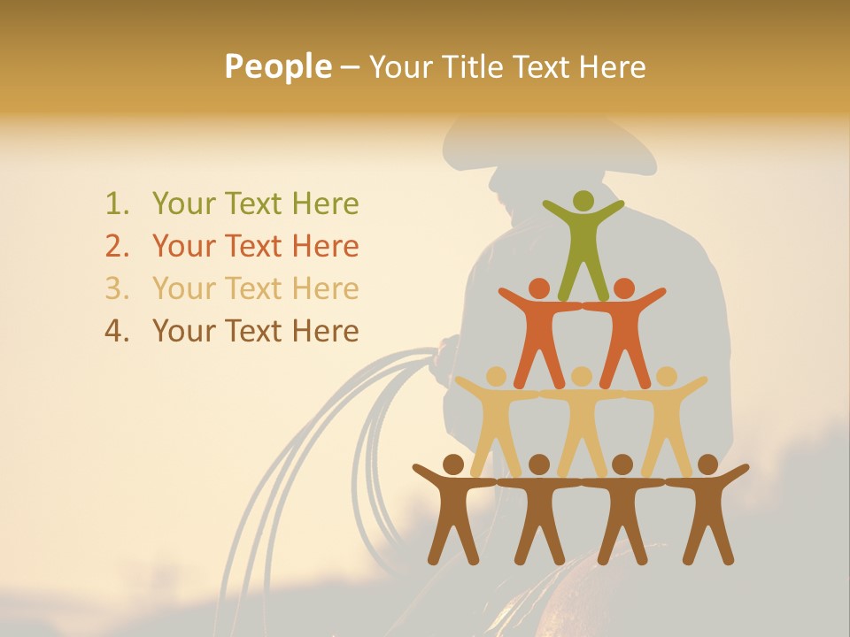 West Cowboy Western PowerPoint Template