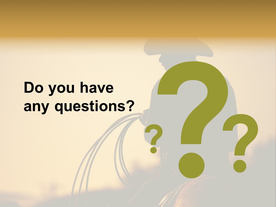 West Cowboy Western PowerPoint Template