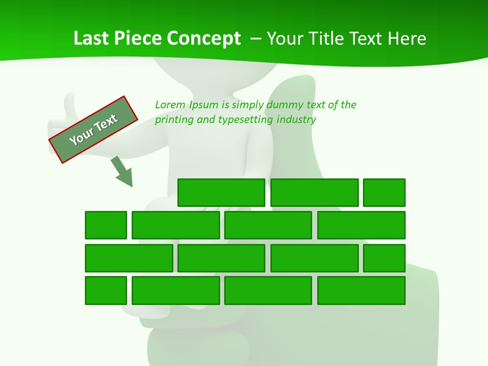 Render Hand Isolated PowerPoint Template