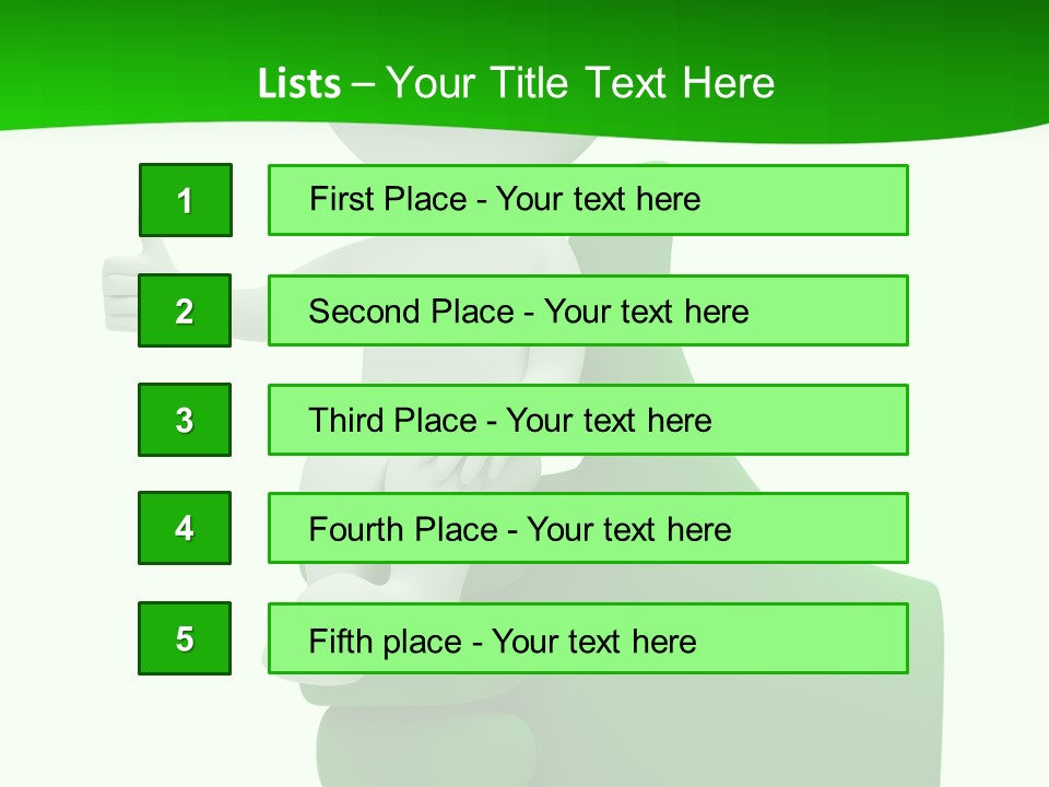 Render Hand Isolated PowerPoint Template