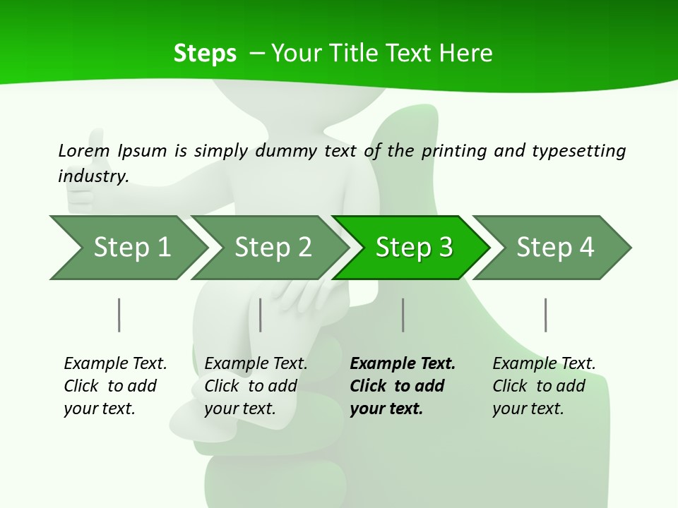 Render Hand Isolated PowerPoint Template