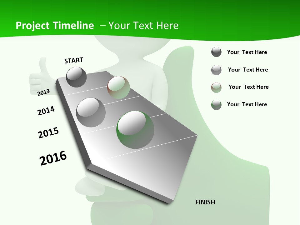 Render Hand Isolated PowerPoint Template