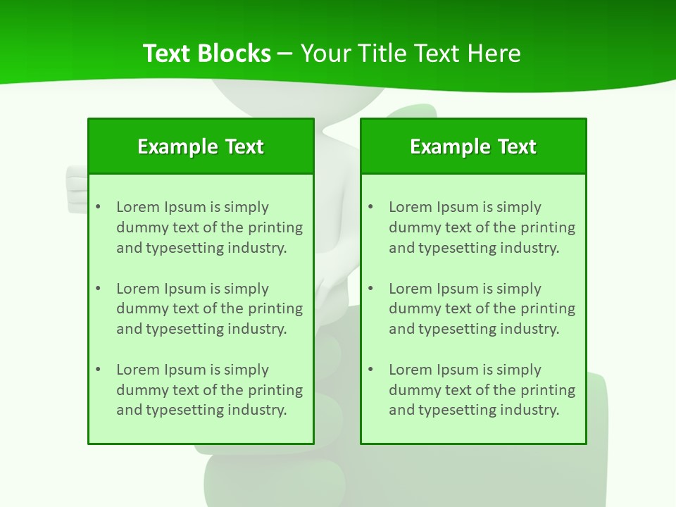Render Hand Isolated PowerPoint Template