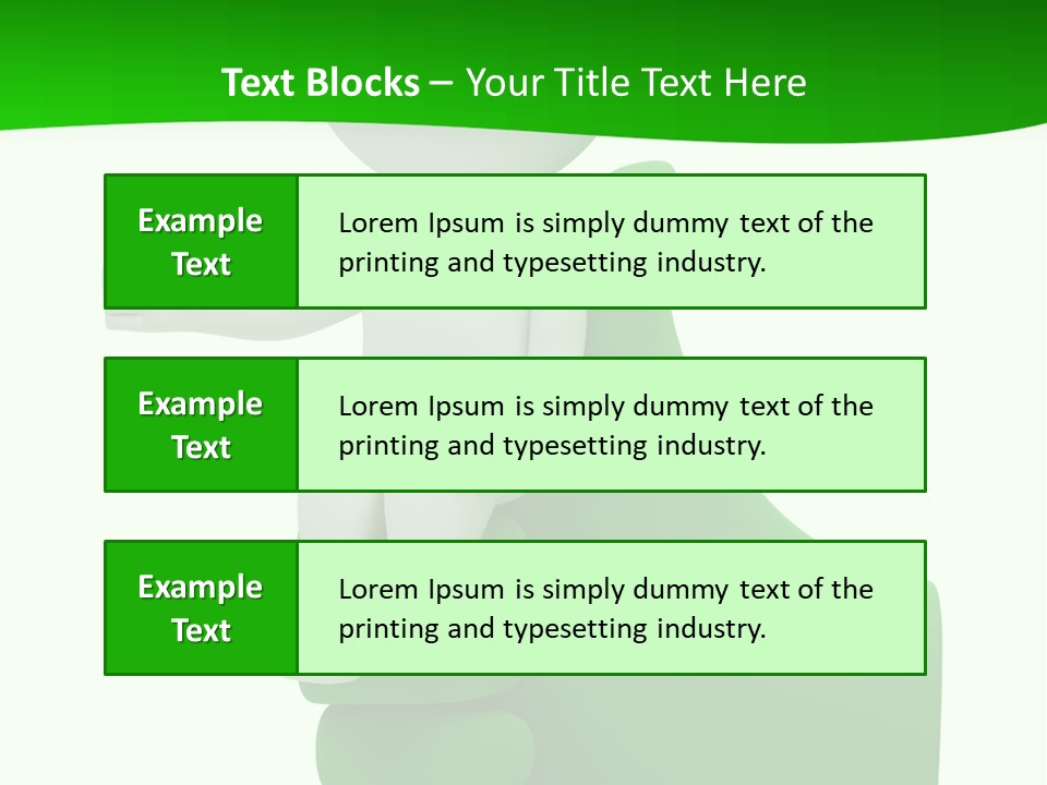 Render Hand Isolated PowerPoint Template