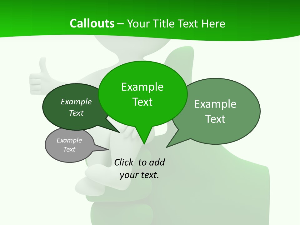 Render Hand Isolated PowerPoint Template