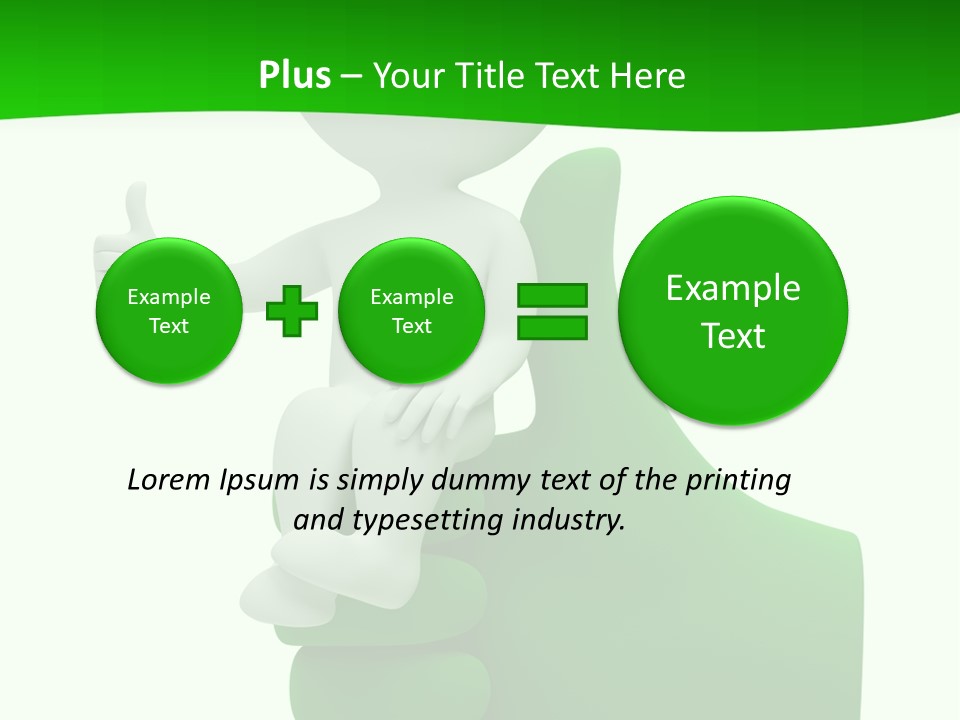 Render Hand Isolated PowerPoint Template