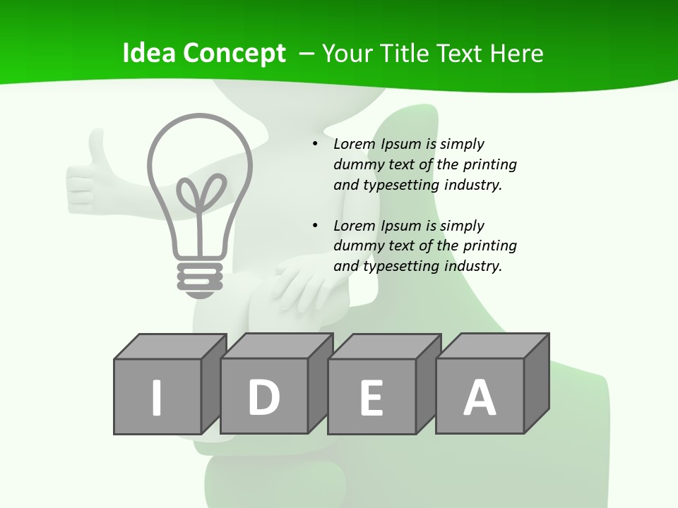 Render Hand Isolated PowerPoint Template