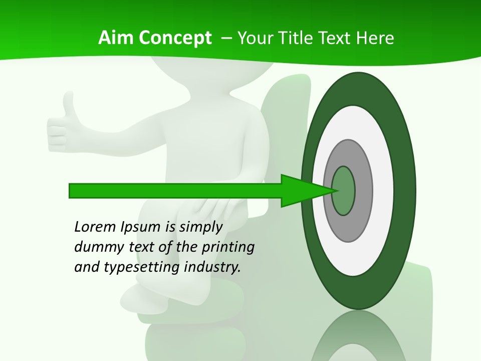 Render Hand Isolated PowerPoint Template