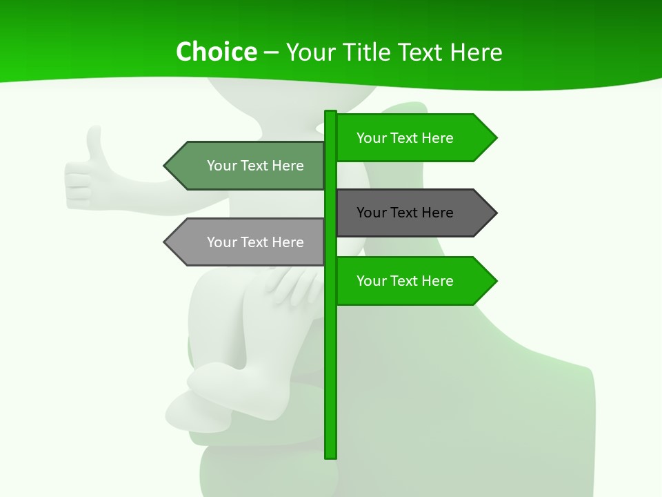 Render Hand Isolated PowerPoint Template