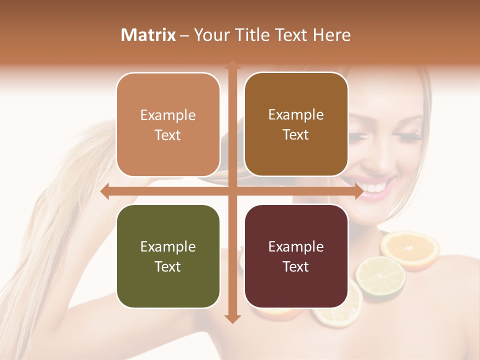 Health Vitamin Skin PowerPoint Template