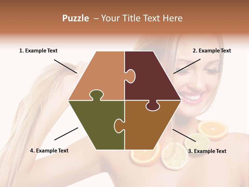 Health Vitamin Skin PowerPoint Template