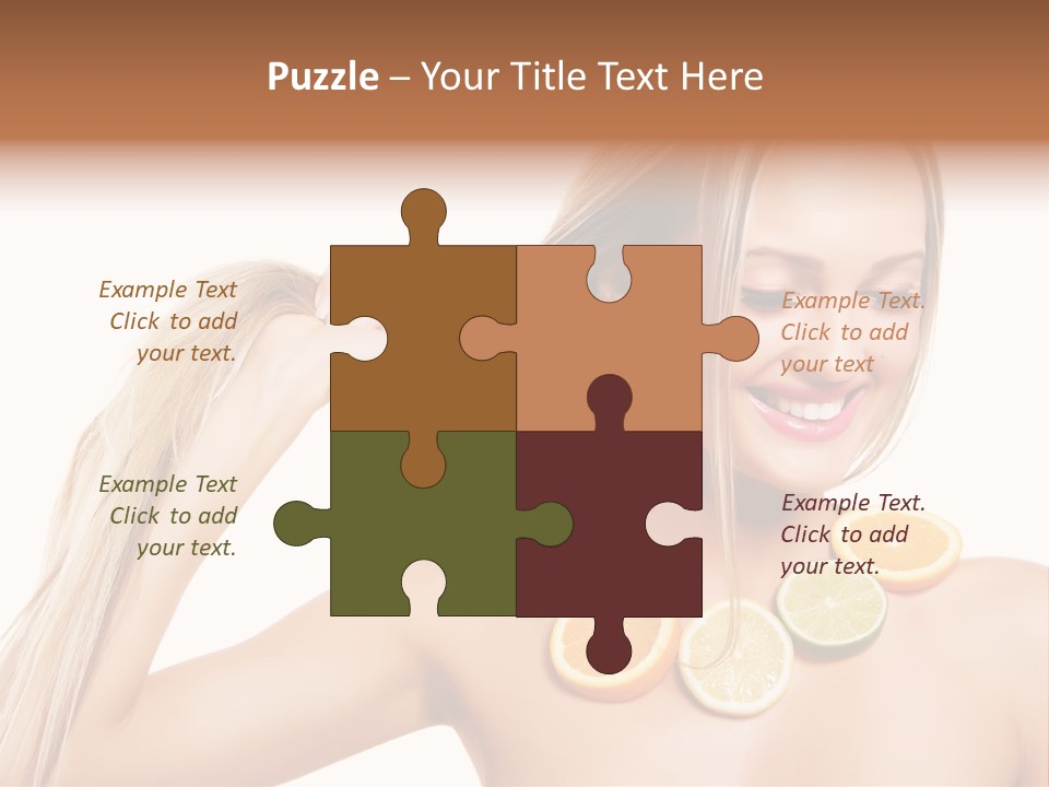 Health Vitamin Skin PowerPoint Template