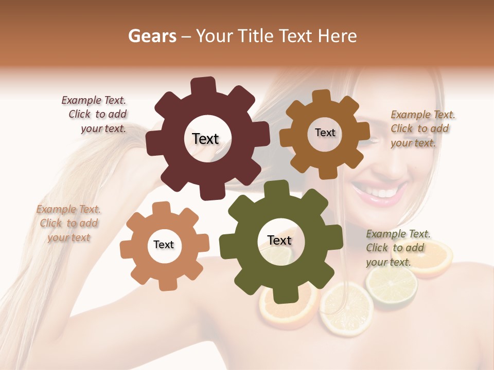 Health Vitamin Skin PowerPoint Template