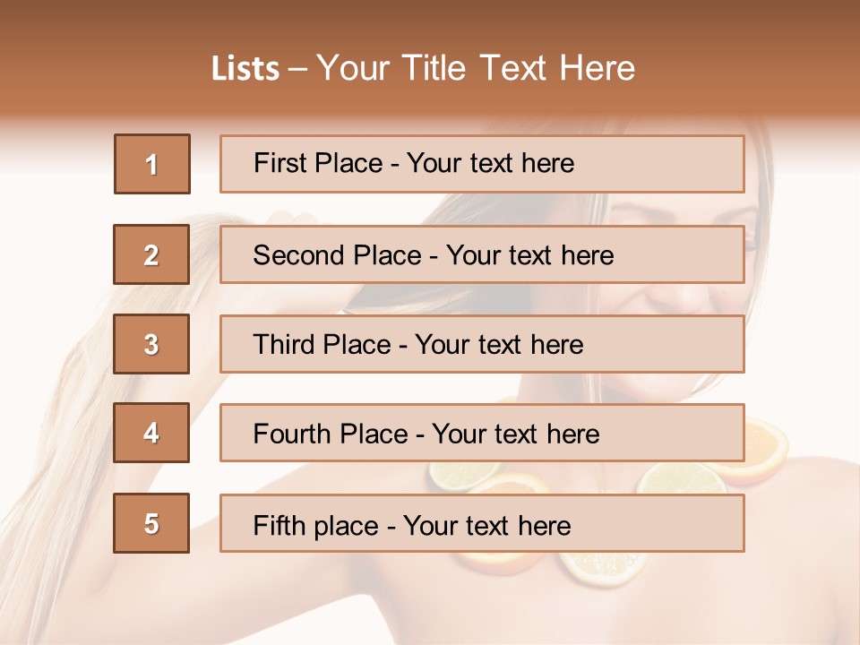 Health Vitamin Skin PowerPoint Template