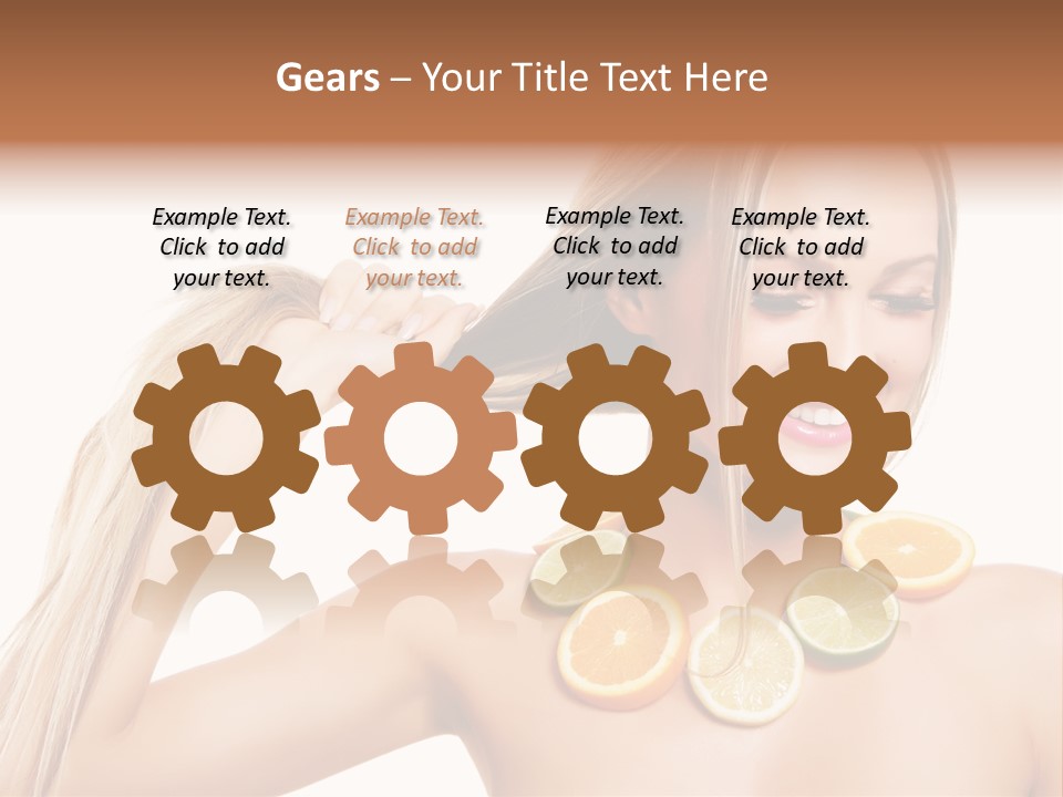Health Vitamin Skin PowerPoint Template