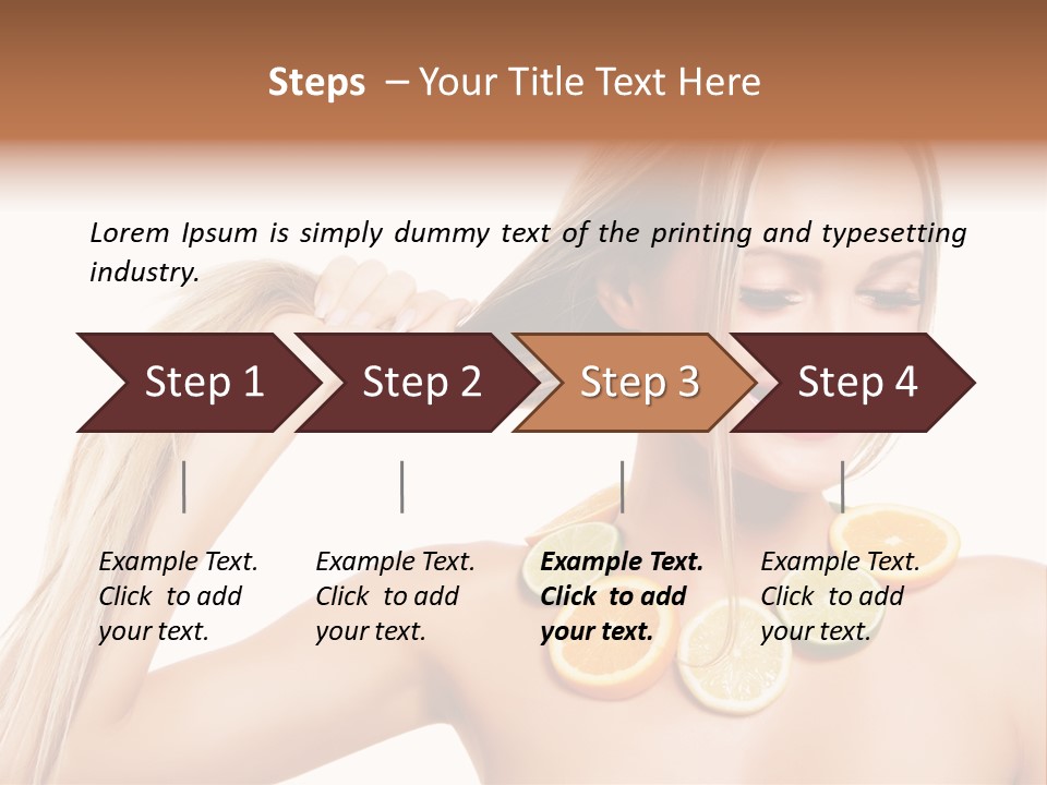 Health Vitamin Skin PowerPoint Template