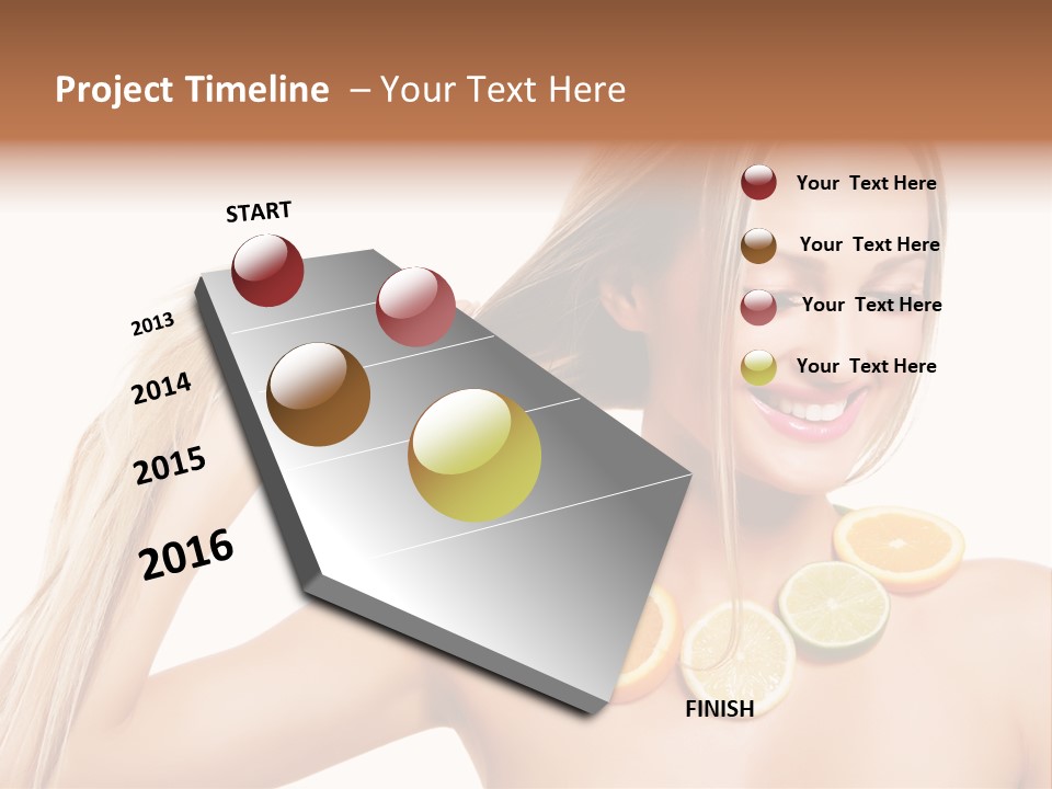 Health Vitamin Skin PowerPoint Template