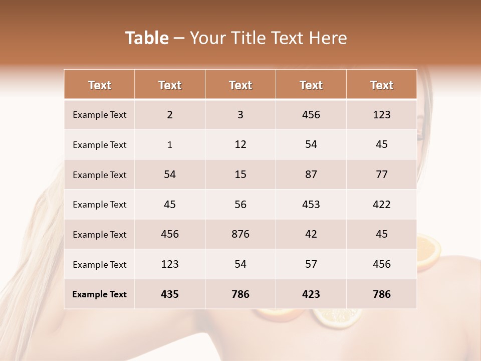 Health Vitamin Skin PowerPoint Template