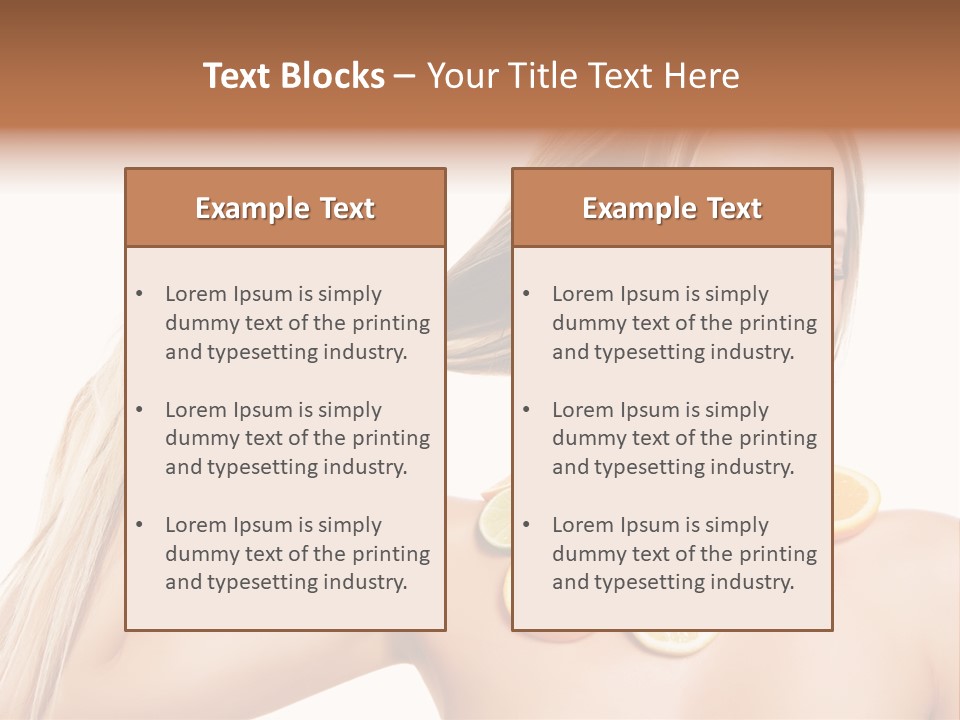 Health Vitamin Skin PowerPoint Template