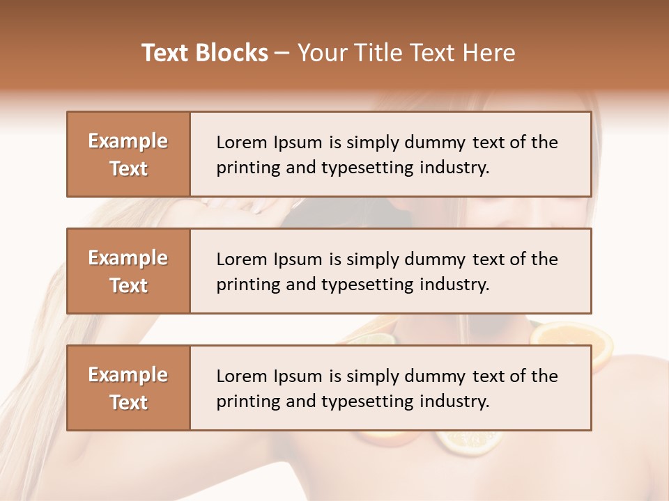 Health Vitamin Skin PowerPoint Template