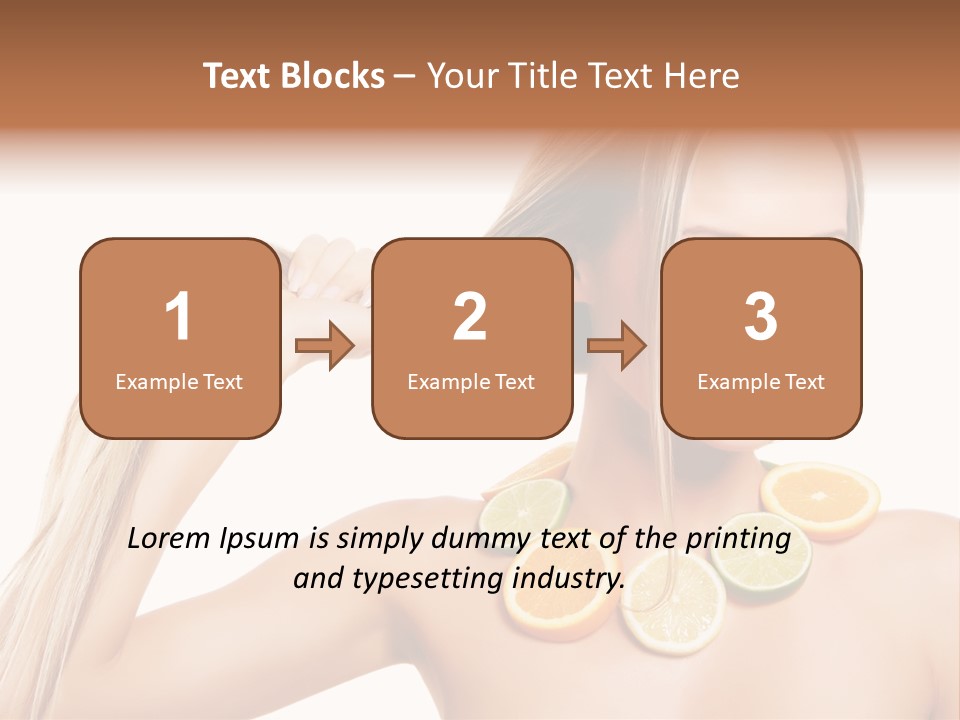 Health Vitamin Skin PowerPoint Template