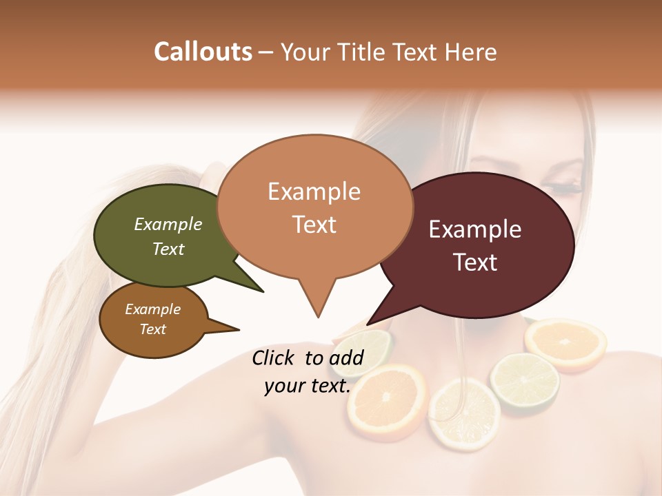 Health Vitamin Skin PowerPoint Template