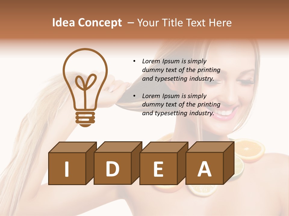 Health Vitamin Skin PowerPoint Template