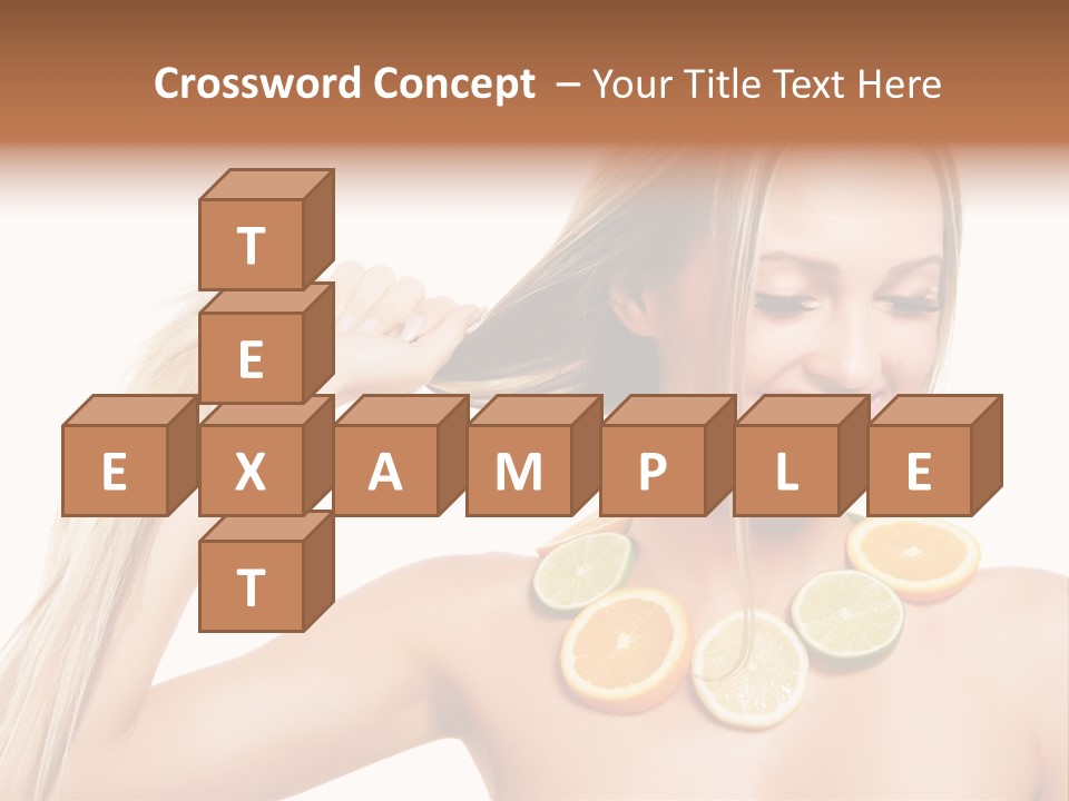 Health Vitamin Skin PowerPoint Template