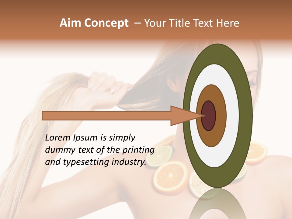 Health Vitamin Skin PowerPoint Template