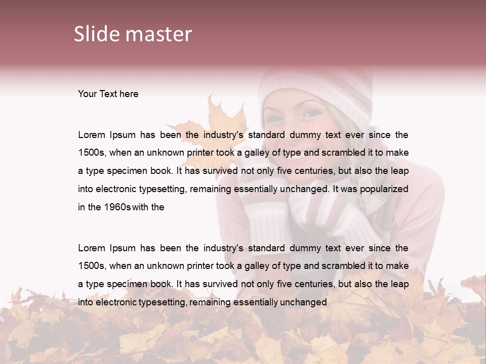 Natural Beautiful Happy PowerPoint Template