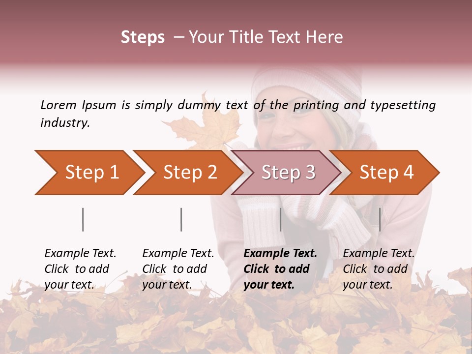 Natural Beautiful Happy PowerPoint Template