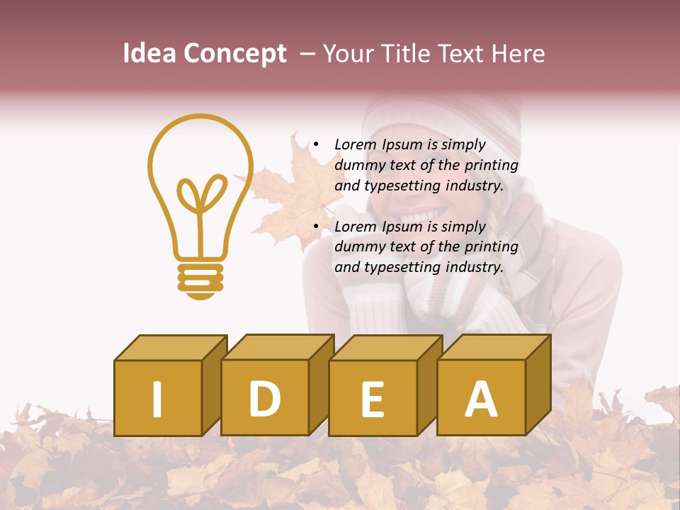 Natural Beautiful Happy PowerPoint Template