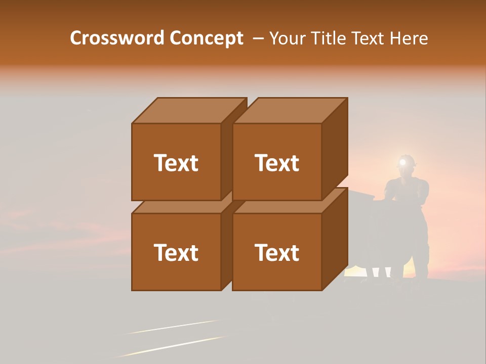 Career Man Worker PowerPoint Template