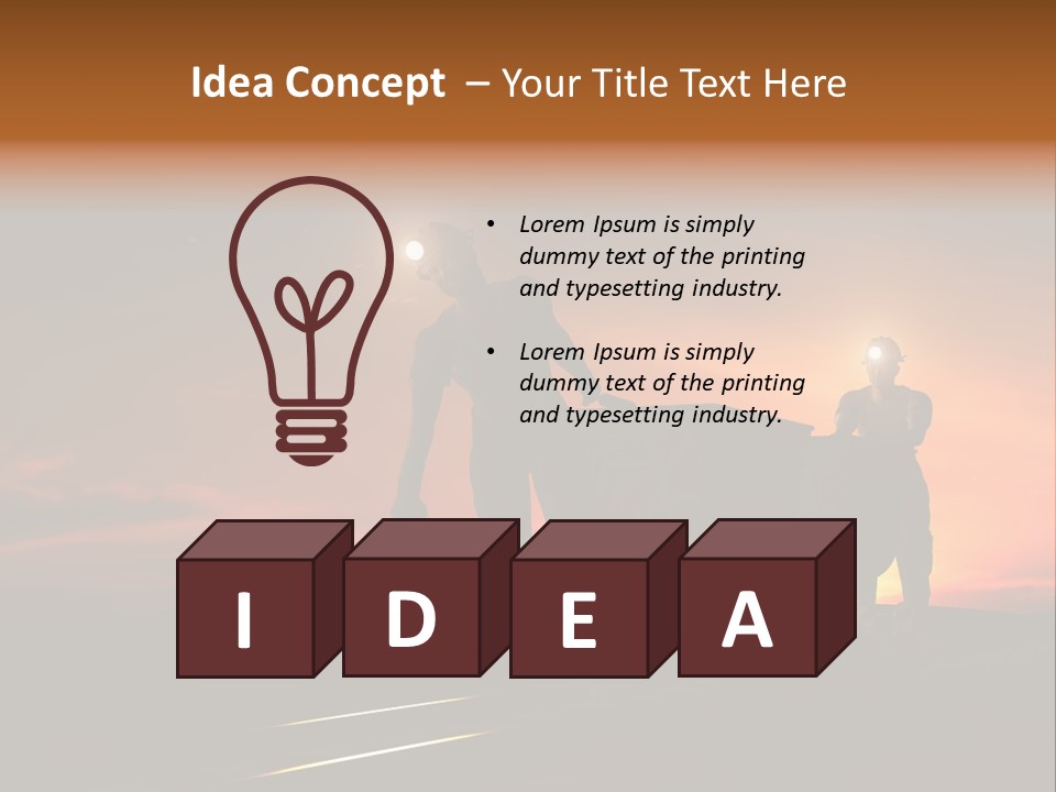 Career Man Worker PowerPoint Template