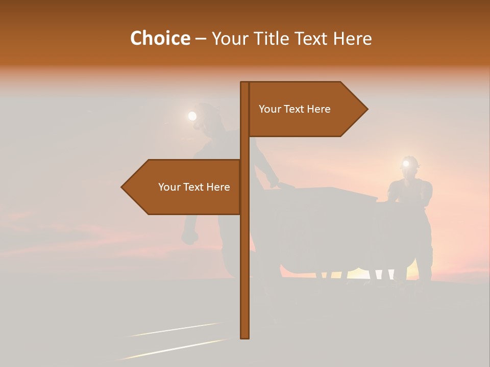 Career Man Worker PowerPoint Template