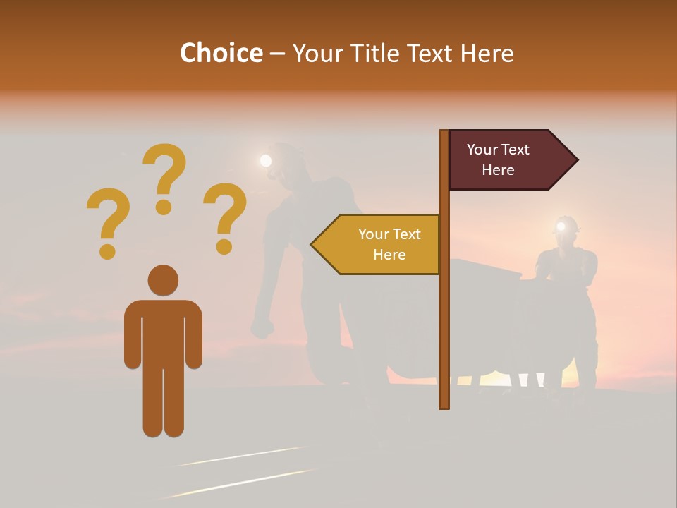Career Man Worker PowerPoint Template