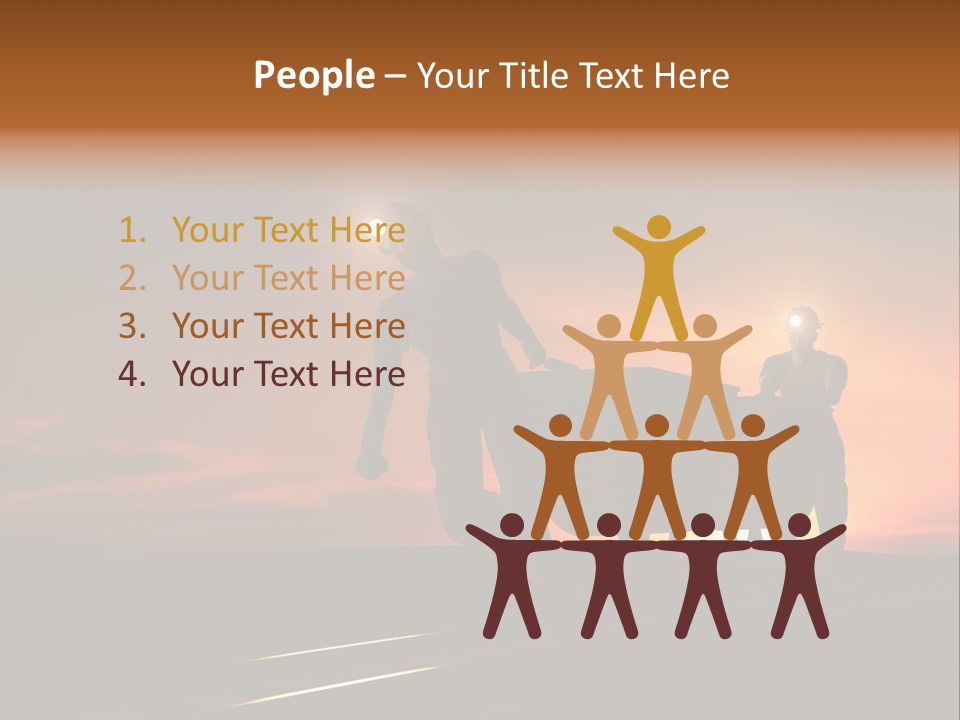 Career Man Worker PowerPoint Template